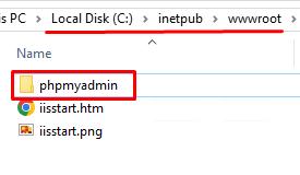 Create phpMyAdmin Folder